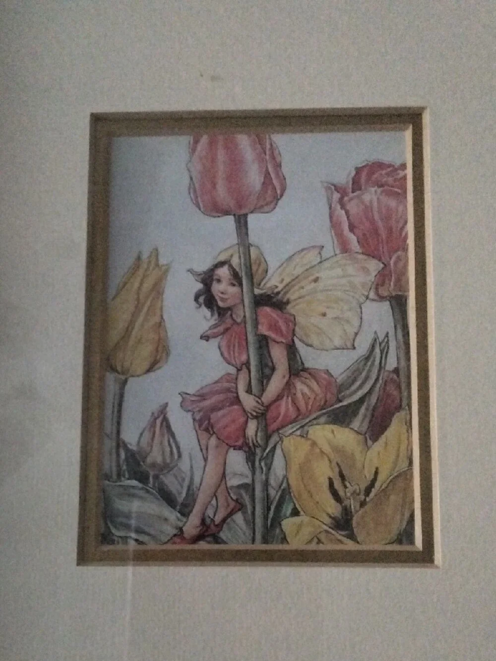 Gold Framed Floral Art Print - Home Accents